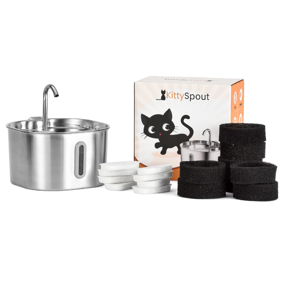 Like New The KittySpout - Health & Happiness Cat Kit (2.2L) - 4 Month: KittySpout + 8 filter sets + AC adapter + FREE gift - Image 10