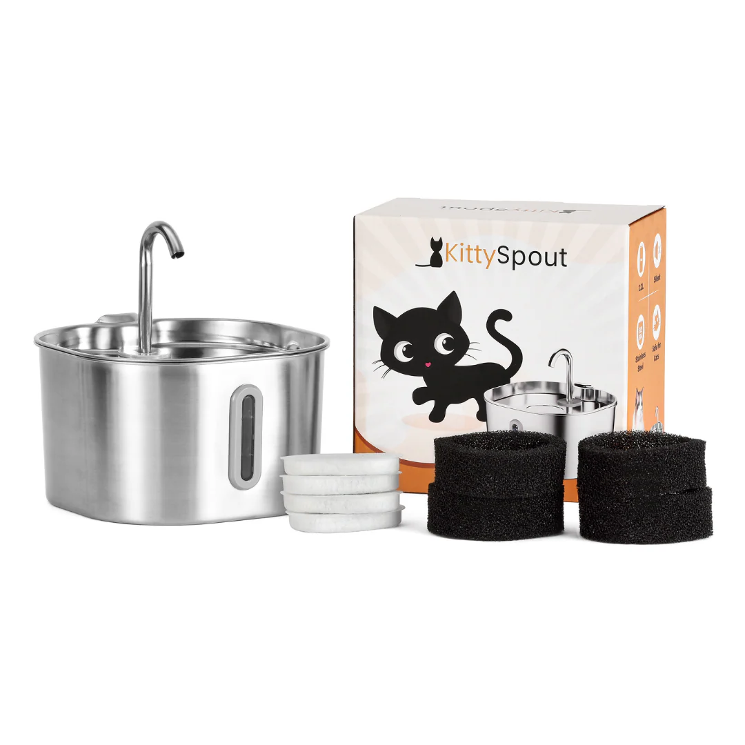Like New The KittySpout - Health & Happiness Cat Kit (2.2L) - 4 Month: KittySpout + 8 filter sets + AC adapter + FREE gift - Image 3