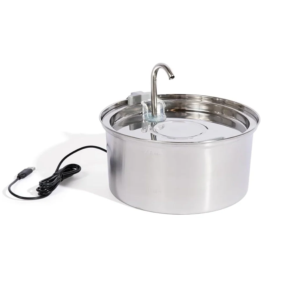 Like New KittySpout MFM001 Stainless Steel Cat Water Fountain, 3.2L - Image 3