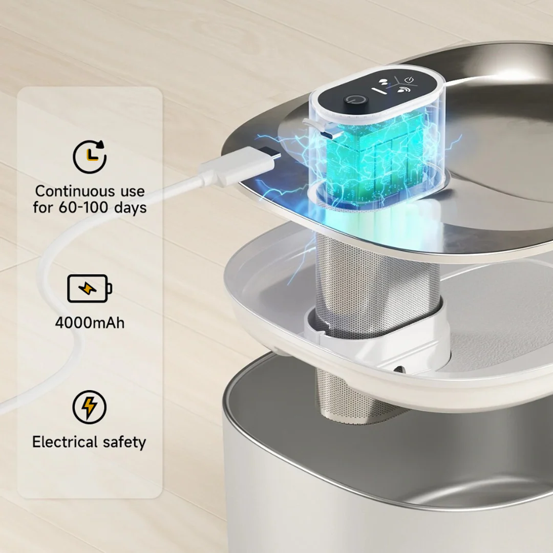 Like New The KittySpout - Wireless Fountain (Vet testimonials) - 2 Month: Wireless KittySpout + 4 filter sets + free gift - Image 6