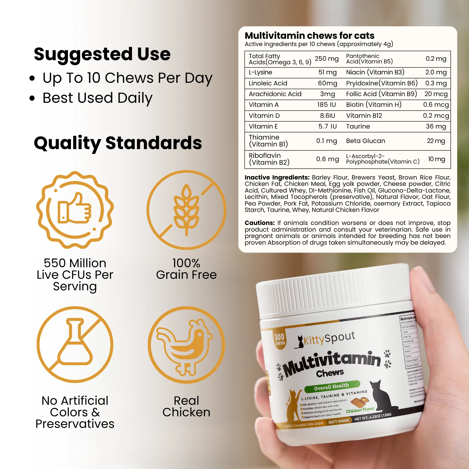 KittySpout Multivitamin Chews - 90 Day Supply - Image 4