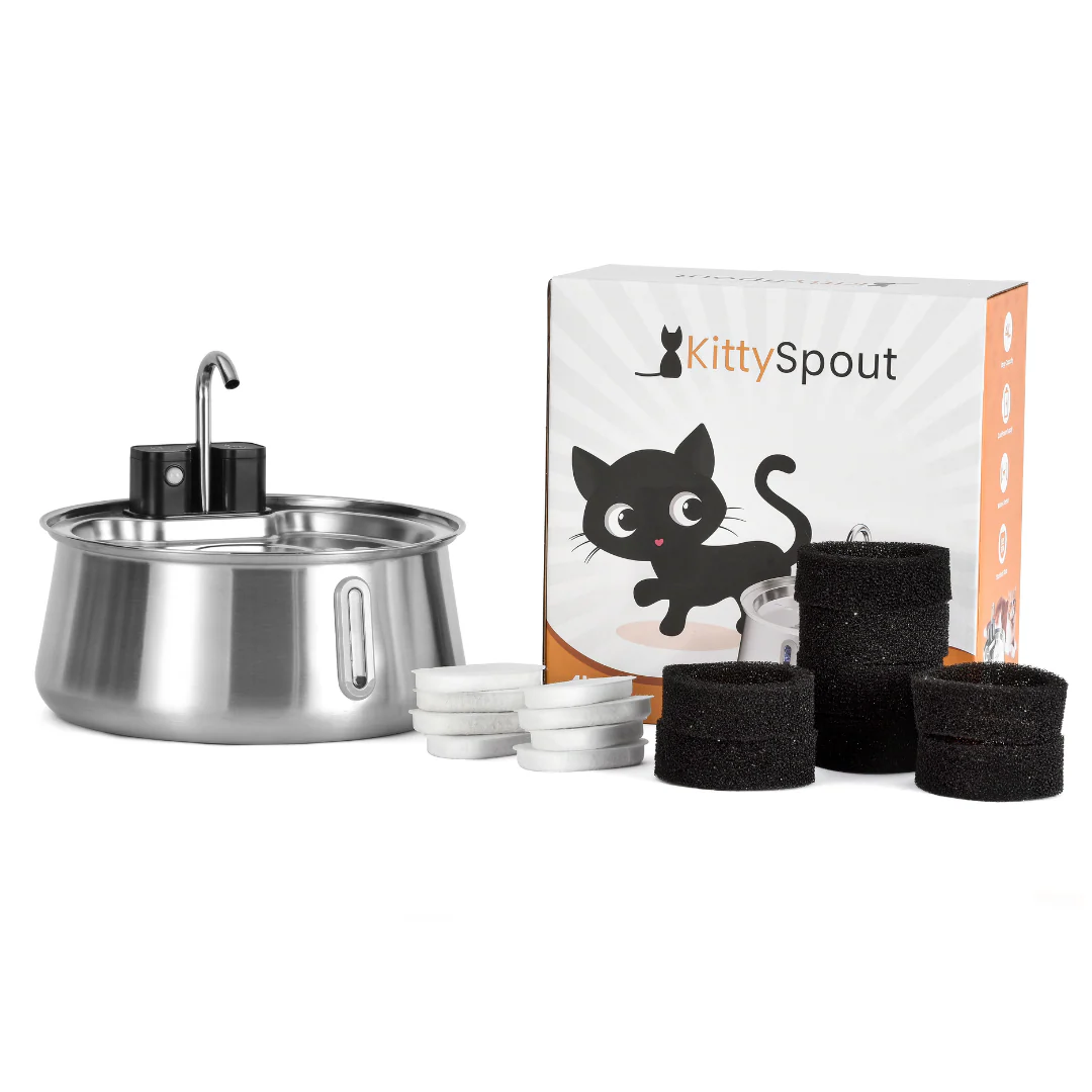 Refurbished The KittySpout - Wireless Fountain (Spout) - 4 Month: Wireless KittySpout + 8 filter sets + free gift - Image 4